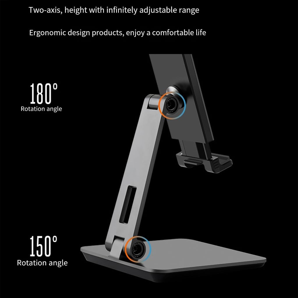 Supporto universale in alluminio per tablet da tavolo per dispositivi da 4,7"-12,9"