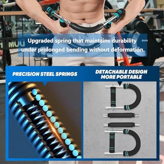 Twister Arm Trainer - Adjustable 60-110lb Resistance with High-Tensile Steel Spring, Portable Arm & Chest Workout Equipment for Forearm, Triceps Strength Training, Home Workout Equipmen for Men&Women