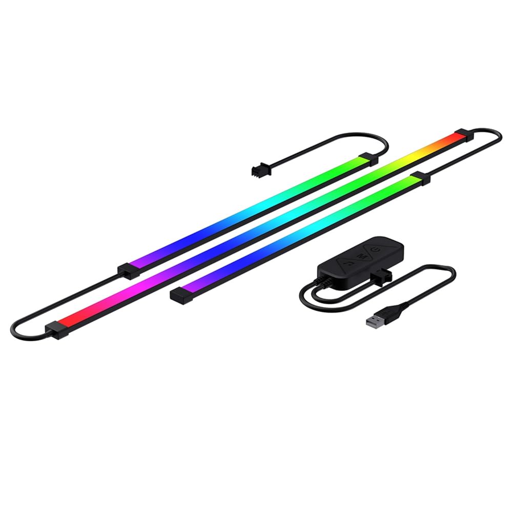 Gvvsjgdbis Gaming Lights Strip Monitor Backlight RGB LED Sync Light Strip Computer Smart PC Display DIY Decor for 32 Inch Monitor
