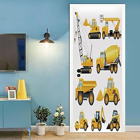 A.Monamour Pegatinas Decorativas de Puerta Autoadhesivo 3D Cover