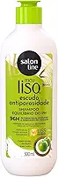 Salon Line, Shampoo, Meu Liso, Escudo Antiporosidade, Vegano - Para Cabelos Lisos, 300ml