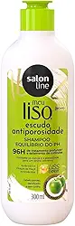 Salon Line, Shampoo, Meu Liso, Escudo Antiporosidade, Vegano - Para Cabelos Lisos, 300ml