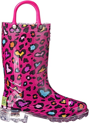Western Chief Kids Cutie Leopard Light-Up Rain Boot (Toddler/Little Kid/Big Kid)3