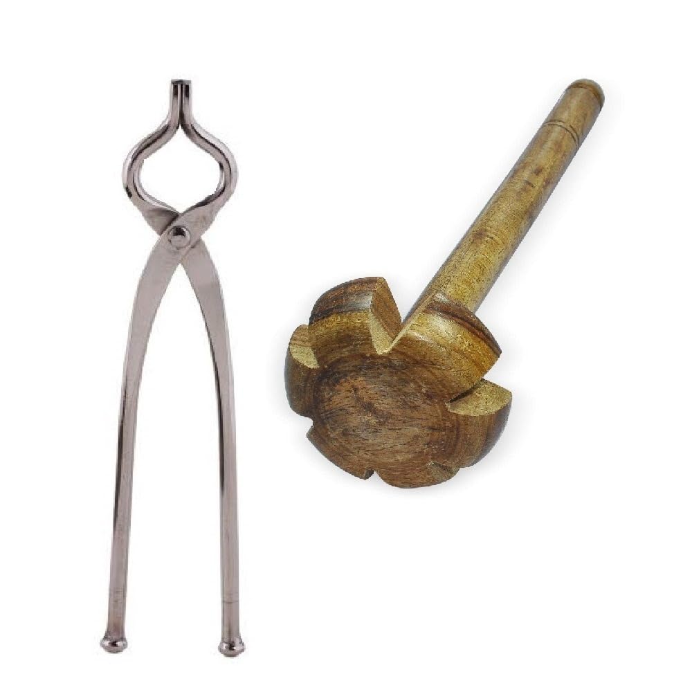 BLUE WONDER Stainless Steel Sansi Combo Pure Wooden Hand Blender Mathani Rai - Brown | Kitchen Accessories | Multipurpose Kitchen Tool | Durable, Sturdy | Easy to Use | Multicolour | Pack of 2-image-12