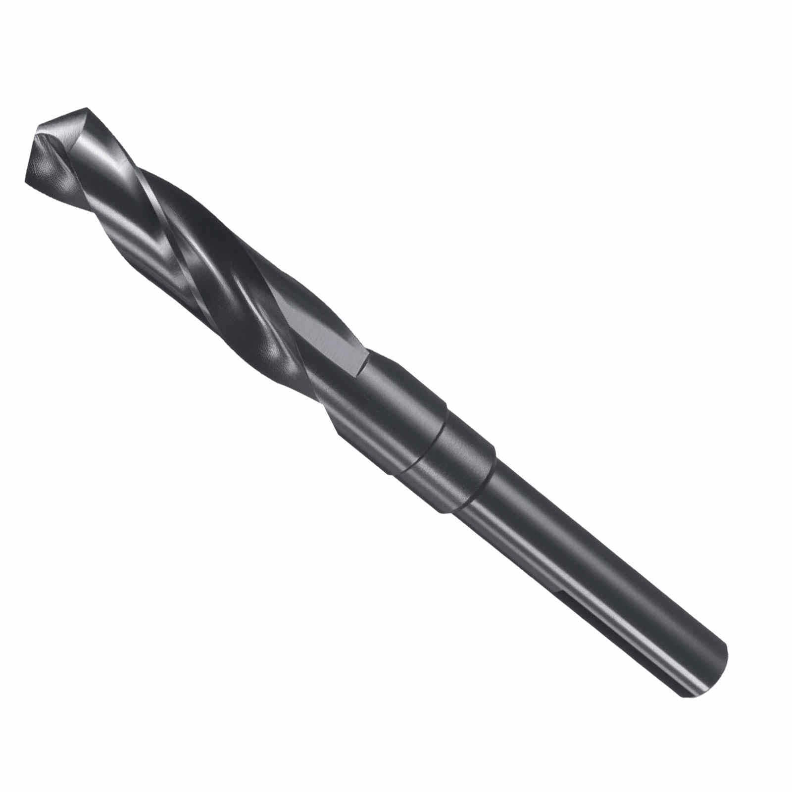 CoCud Drill Bit, 16mm Cutting Diameter, 1/2" Reduced Shank 3-Flat 4341 HSS Nitriding Black 118° Cutting Angle Bits - (Applications: for Plastic Wood)