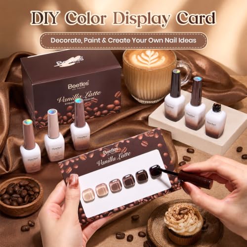 Image of Beetles Brown Nude Fall Jelly Gel Nail Polish Set