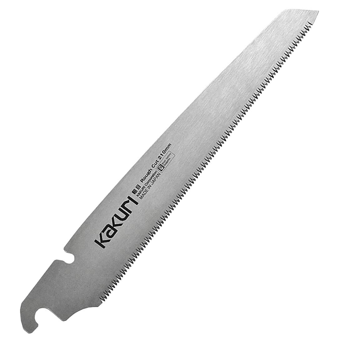 KAKURI Japońska piła ciągnąca do szorstkiego cięcia, 20,3 cm, japońska piła ręczna Kataba, wykończona olejem rączka z czerwonego dębu, wyprodukowana w Japonii (40357)