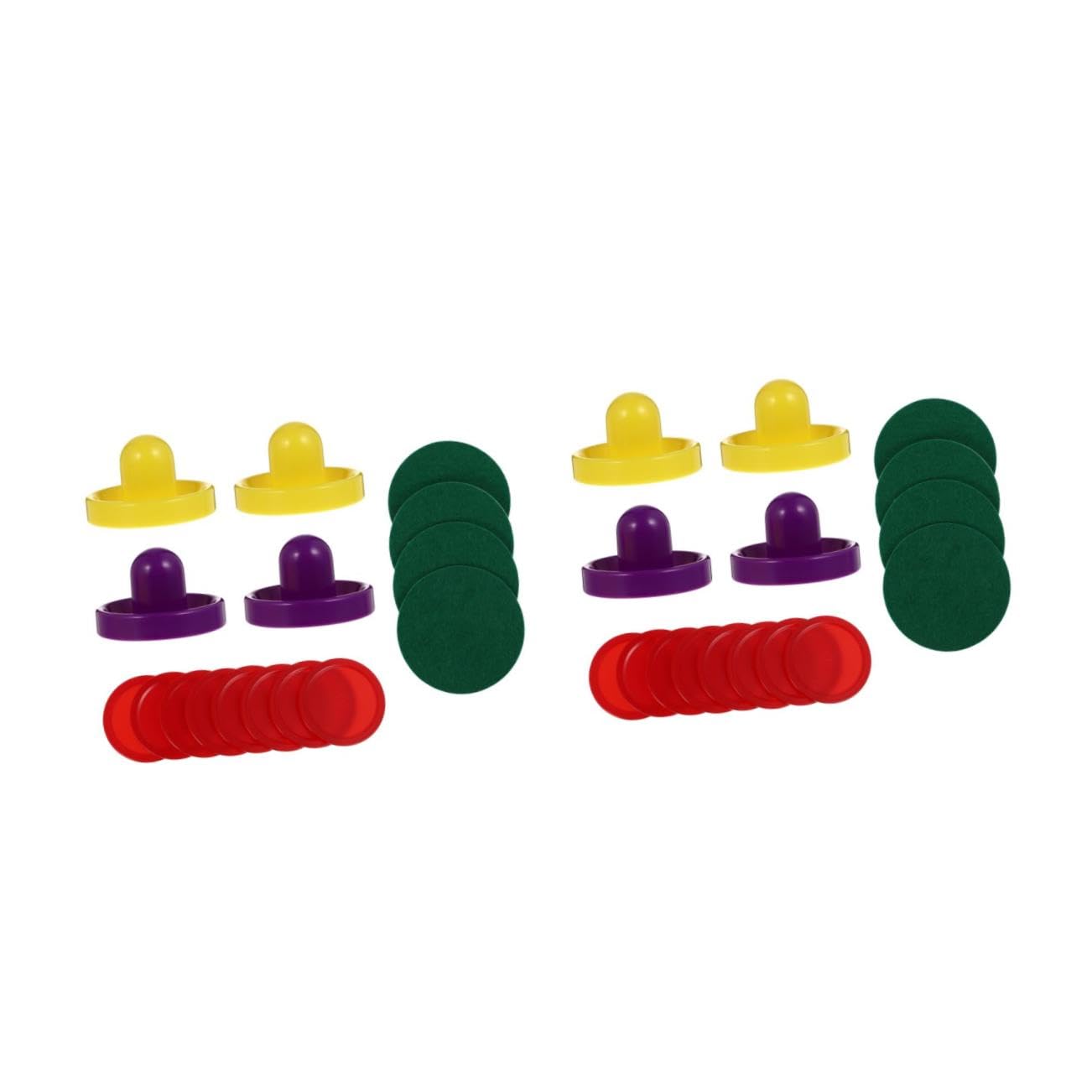 Milisten Set de Palets de Hockey de Table avec Poignées Accessoires Remplacement pour Jeu Air Hockey