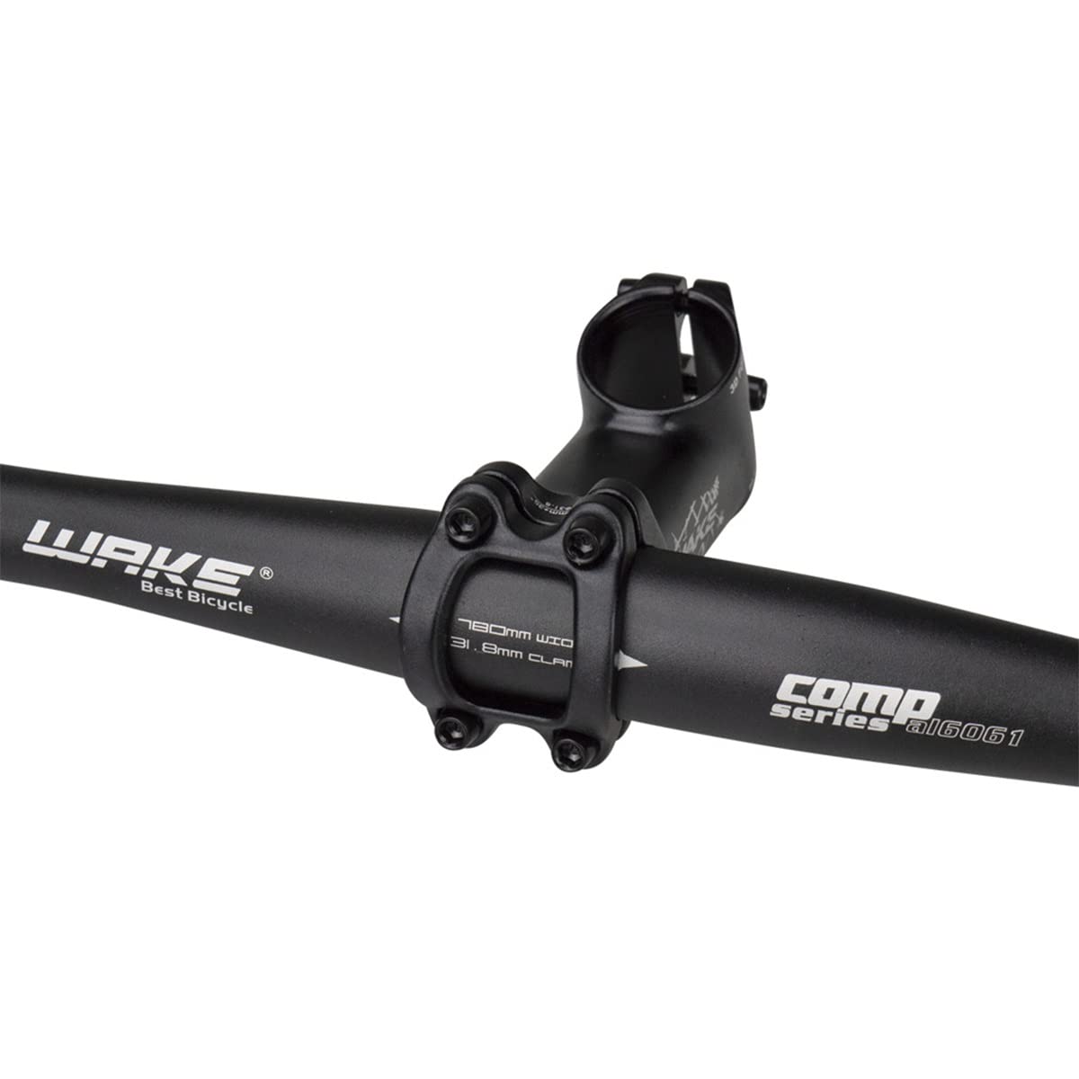 Guidon de vélo VTT 31,8 mm 780 mm en Alliage d'aluminium, Guidon Droit (Vert)