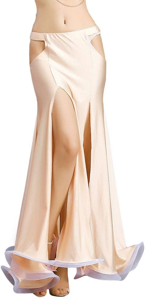 ROYAL SMEELA Belly Dance Costume for Women Belly Dancing Skirts Maxi Fishtail Mermaid Skirt Dress Bellydance Dancer Outfit