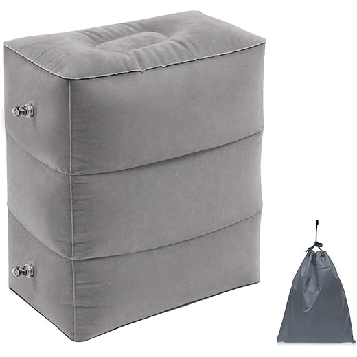 HomeFast Inflatable Travel Foot Rest Pillow