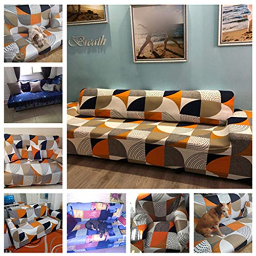 N/A Housse de canapé élastique Moderne pour Salon Spandex canapé Slipcovers Protecteur de Meubles Tout Compris étroit Couleur 8 45-45Cm Taie d'oreiller-2 - Image 7