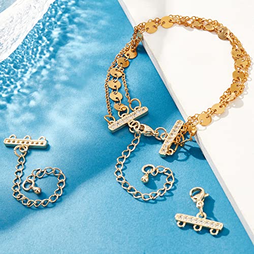 Beebeecraft 2 Set di Fermagli a più Fili Placcati