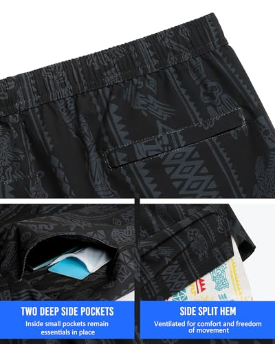 Image of maamgic Mens 5 inch Gym Running Shorts for Men 2 in 1 Quick Dry Workout Athletic Shorts