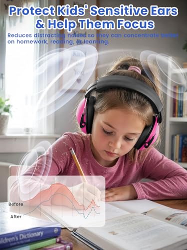 Image of Dr.meter Ear Muffs for Noise Reduction: SNR27.4 Noise Cancelling Headphones for Autism with Adjustable Headband - Kids Ear Protection for Monster Truck, Airplane, Fireworks, Concerts and Kids Autism