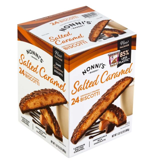 Nonn'is Bisco'tti, Salted Caramel Biscotti, 24 ct.