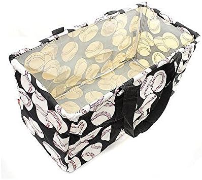 Handbag Inc Chevron Stripe All Purpose Large Utility Bag with Collapsable Wire Frame