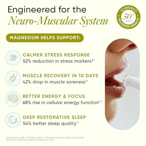 Image of Wellbeing Nutrition Liposomal Magnesium Glycinate (1490mg)|Chelated form, High Absorption|Sleep, Stress, Cramps, Muscle Recovery, Nerve Health|Elemental Magnesium (200mg)|60 Capsules