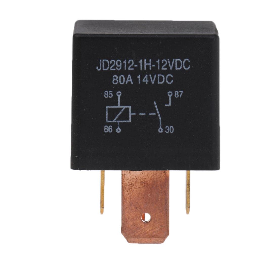 UJEAVETTE High Quality Relay 12V 80Amp 4 Pin Normally Open for Marine Car Vehicle-image-31