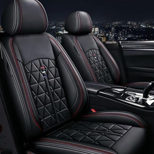 Chifeng 2pc Universal PU Leather Front Car Seat Covers for Toyota Auris Avensis Camry Corolla Highlander Hilux Land Cruiser Prius RAV4 Urban cruiser Verso Yaris,Waterproof Car Seat Protector Cushions