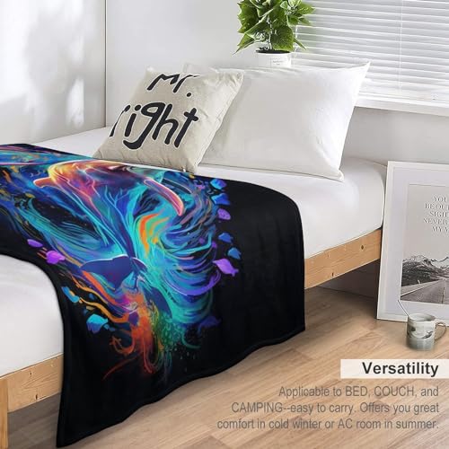 Manta de delfín grande 180x200 cm mullida para sofá 7