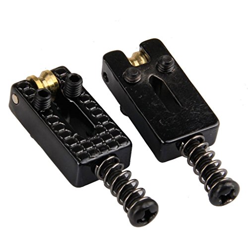 Surfing 6 Roller Bridge Tremolo Saddles Wrench for Strat Tele Electric Guitar Black