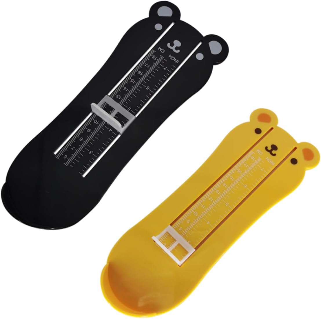 Ipetboom 2Pcs Foot Measuring Device Foot Ruler for Accurate Shoe Sizing Fun and Easy to Use Feet Measure Adorable Cartoon Design