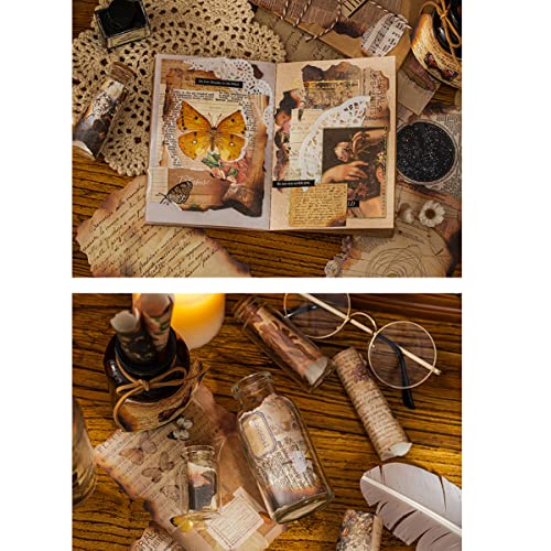 Vintage Scrapbooking Material Paper Flower Butterfly Vintage Looking Aesthetic Decorative Stationery Paper For Art Crafting Scrapbooking Drawing Writing Journaling Card Making Supplies #TOP6