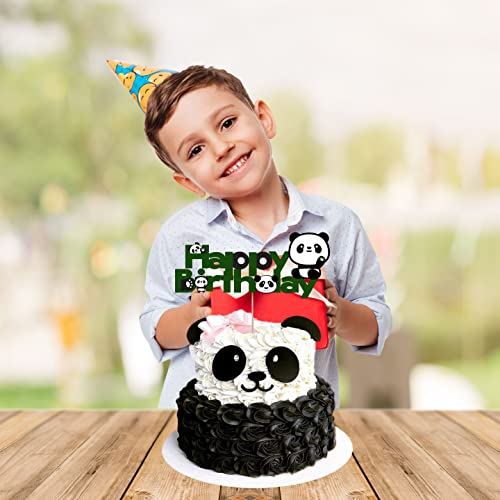 Image of FestikoCute Cartoon Panda Party Supplies,Children Party Decoration,Girl Birthday Decoration Cake Topper for Birthday Decoration