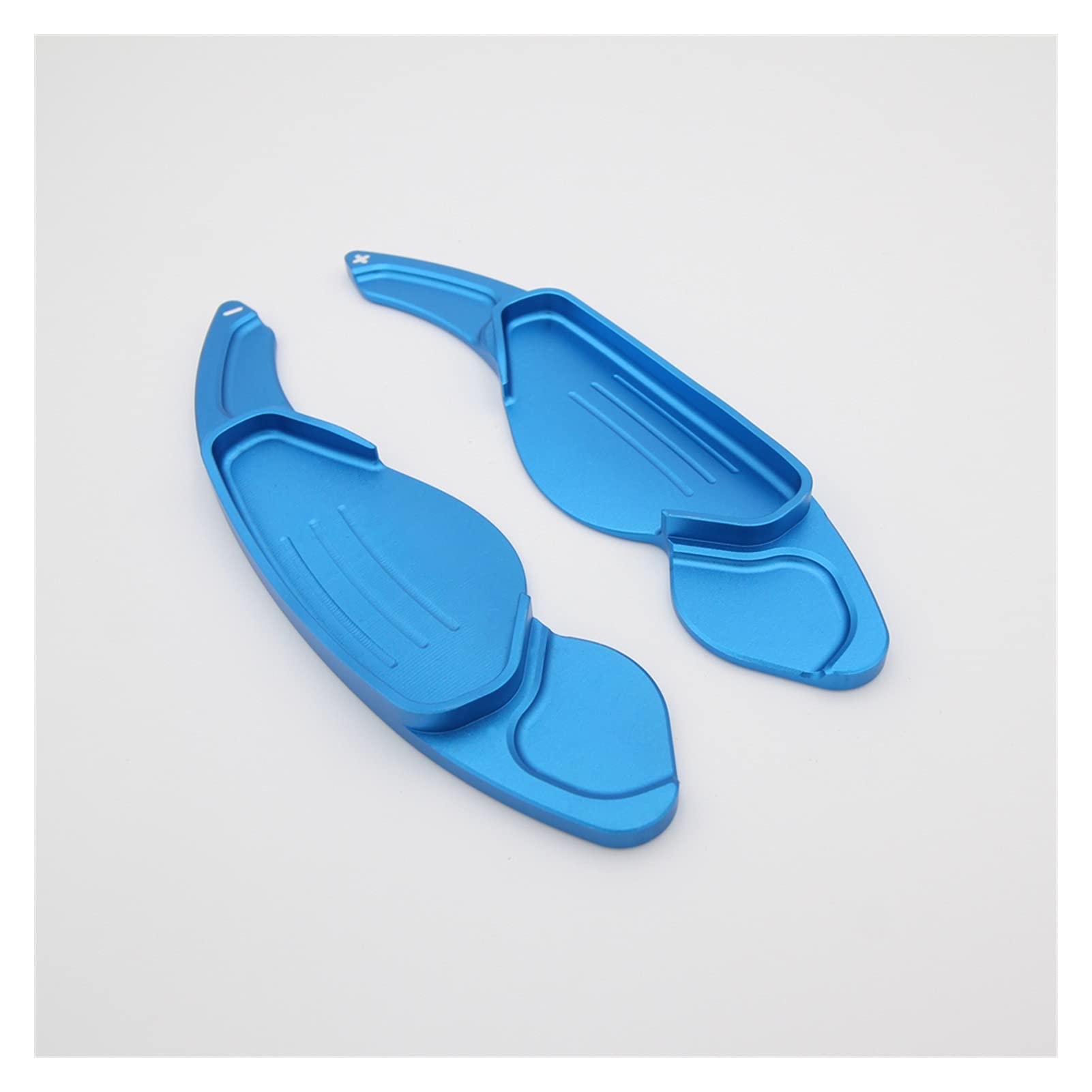 GUOXING GXING Store Fit for Land Range Rover Evoque Discovery Sport/Jaguar XF XE Styling Car Accessories Steering Wheel Shifter Extension Shift Paddles (Color : Blue)