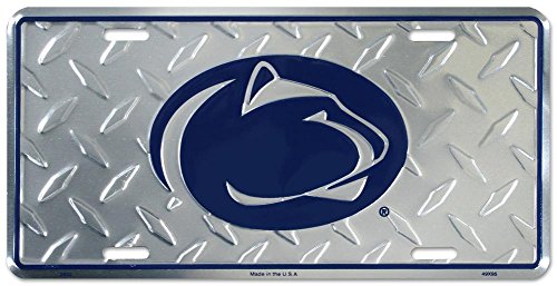 Penn State Diamond License Plate Tin Sign 6 x 12in