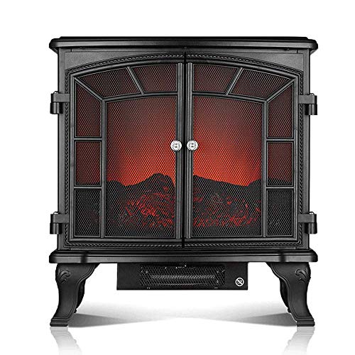 Chimenea eléctrica Montado en la Pared 1000 W 2000 W Calentadores eléctricos Chimenea eléctrica Hogar Horno eléctrico para Hornear Estufa de simulación de núcleo Control Remoto Inteligente T