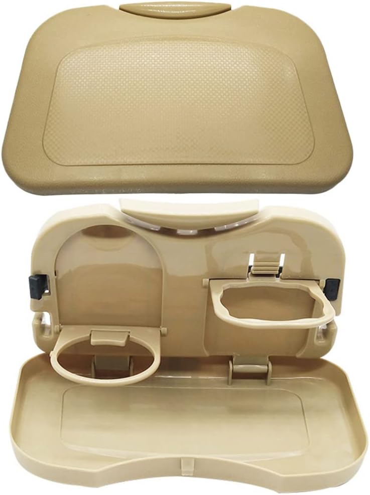 Zerodeko 2pcs Vehicle Dining Table Cup Accessory Versatile Backseat Desk for Stylish Portable Design for Road Trips and Outdoor Dining Activities