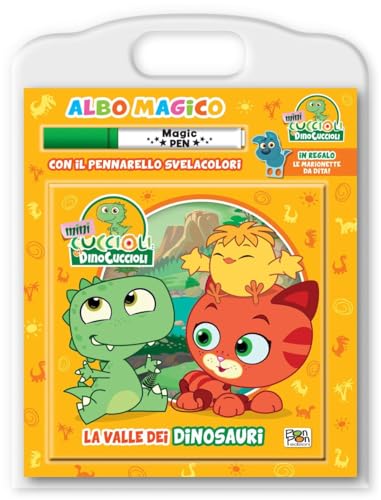  La valle dei dinosauri. Albo magico. Mini cuccioli e i dinocuccioli. Ediz. a colori. Con pennarello svelacolori