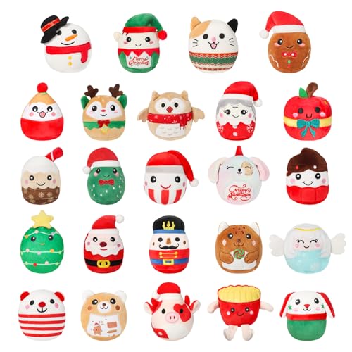 Mini Plush Toys Gift Set - 24 Soft Squishy Collectible Plushies...