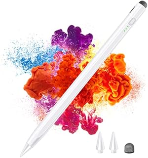 Stylus Pencil For Ipad, Rechargeable Touch Screen Pen Active Palm Rejection Pen with Tilt Pressure Magnetic Attached, Compatible with iPad 9/8/7/6th,iPad Pro '(5/4/3rd),iPad Mini 6/5th / Air 5/4/3rd