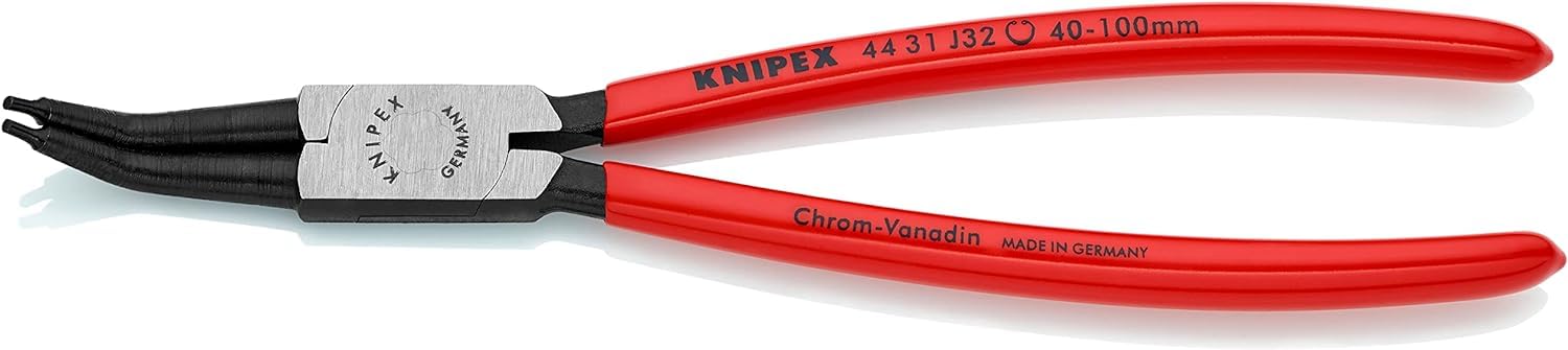 Knipex 44 31 J32 Circlip Pliers Internal 45° Bent Tip 40-100Mm J32
