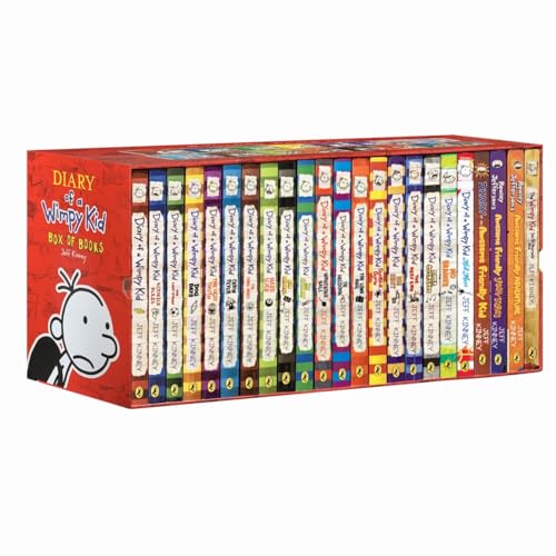 A Library of a Wimpy Kid 1-23 Paperback Edition for Children, The Ultimate Collection Series.