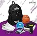 Spalding Basketball Backpack Sports Bag | Large Black Backpack with Shoe and Ball Compartment | Use for Sport Accessories and Stuff | Gifts for Basketball Players