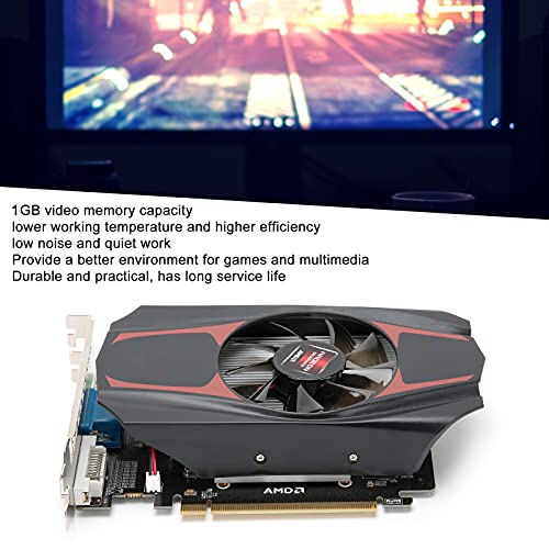 Dpofirs Professional Hd7670 1Gb Ddr5 128Bit Gaming Graphics Card,Low Noise Video Memory Card, 650Mhz Core Frequency,With Pci Express 2.0 Graphics Card Slot #TOP2