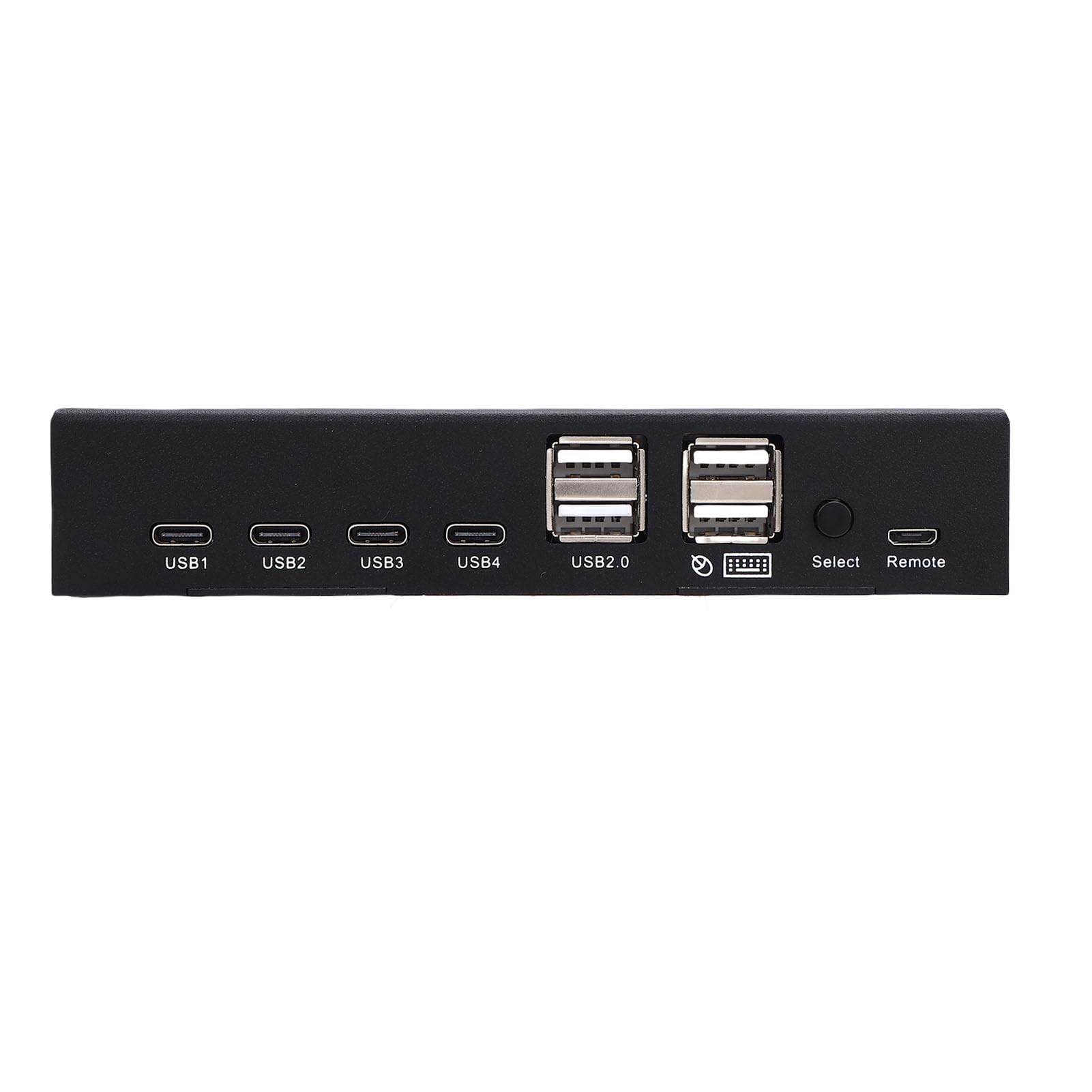 Gugxiom Przełącznik HDMI 4 Wejścia 1 Wyjście Stacja Udostępniania KVM 4K 60 Hz, Rozdzielacz HDMI Z Pilotem dla 4 Komputerów Udostępnianie Wyświetlacza Klawiatura Mysz Drukarka Z Portami