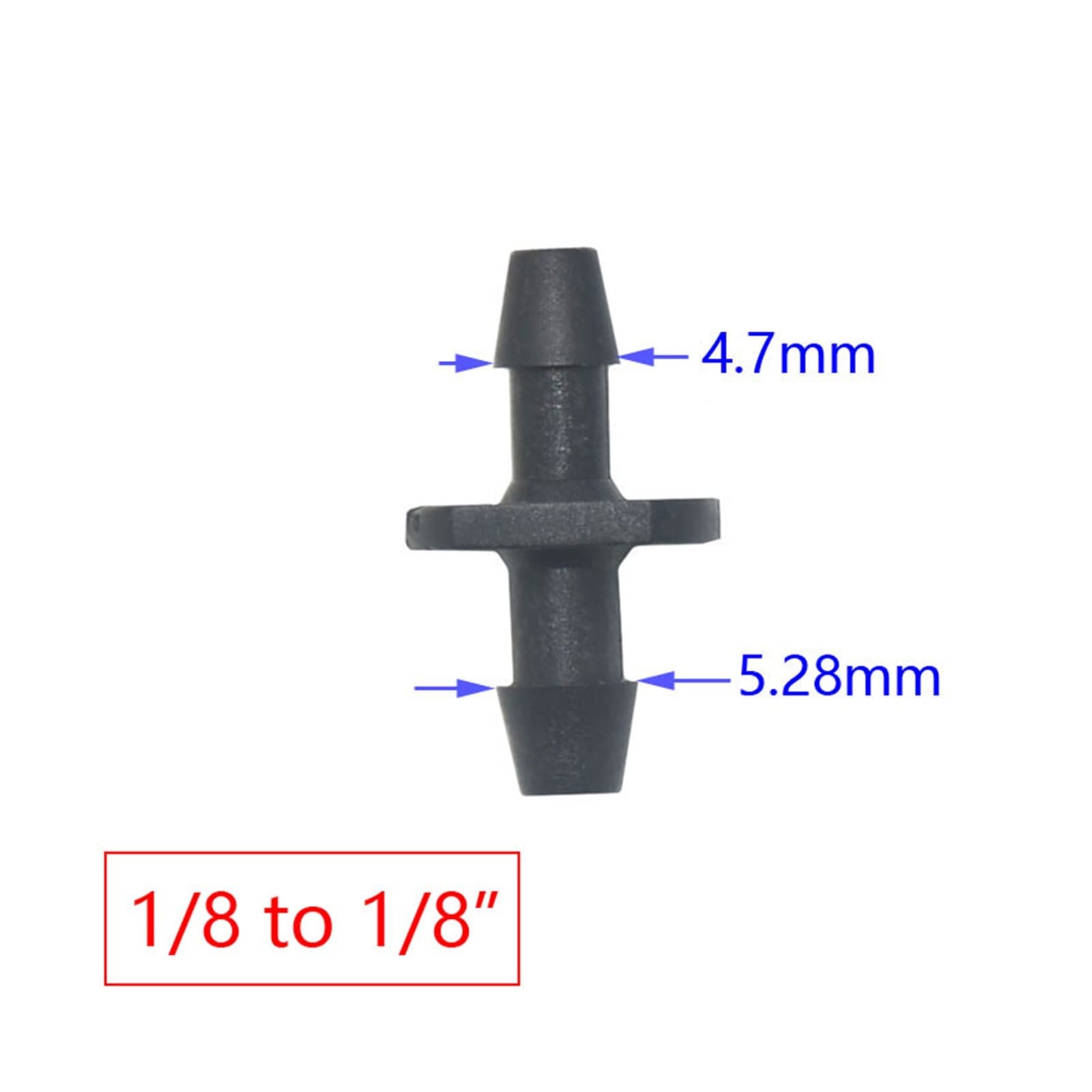 Raccord de Tuyau D'Arrosage 1000 Pièces 1/4 Pouce 1/8 Pouce Connecteur de Tuyau D'Arrosage Arrow Dropper Adaptateur de Tuyau Cannelé Droit Pour Tuyau D'Arrosage Mini Système D'Irrigation Gou