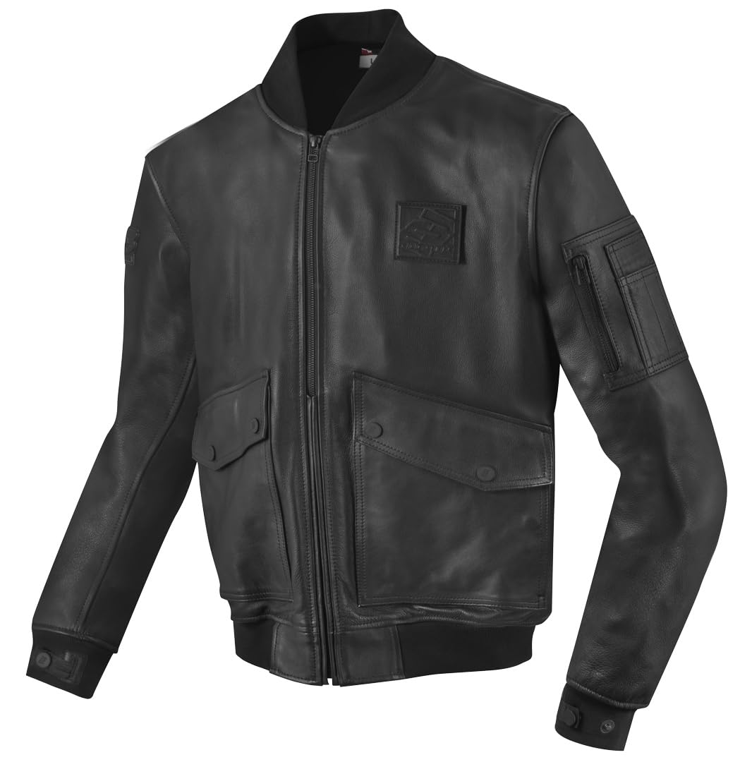 Bogotto Daclan Skórzana kurtka motocyklowa, czarny, 2XL