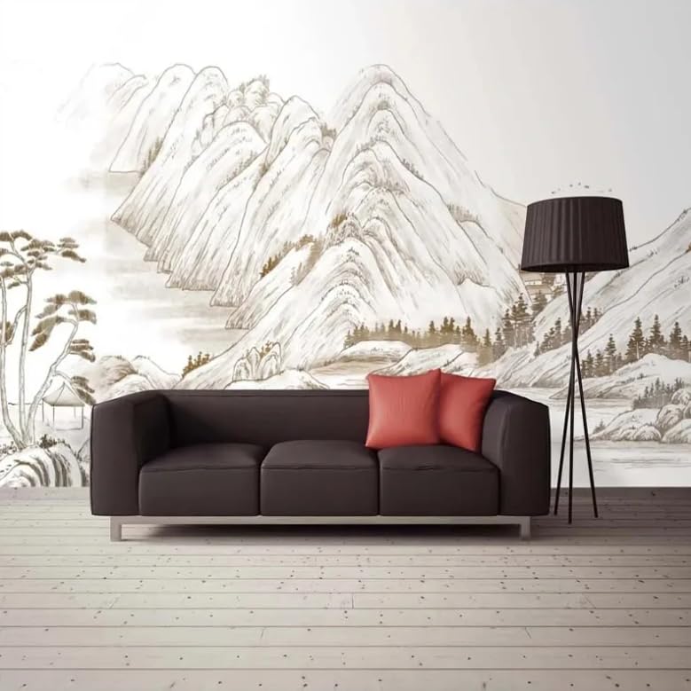 Papier peint paysage pierre pour une ambiance de salon cosy - 3