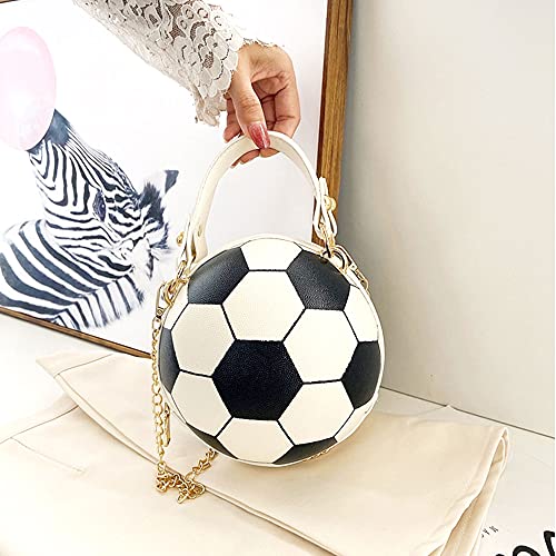 Bolso de hombro redondo para mujer en forma de balón de baloncesto miniatura 5