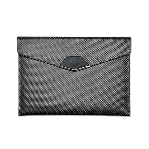 monCarbone Sleek Elite Protective Carbon Fiber Laptop Tablet iPad Sleeve Travel Bag Water Repellent - iPad Pro, iPad Air 9.7"