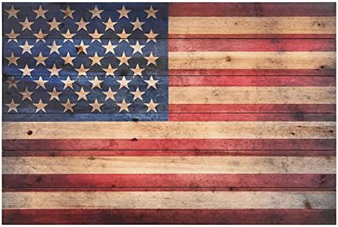 Empire Art Direct American Flag Digital Print on Solid Wood Wall Art, 24 in x 36 in x 1.5 in, 24" X 36" X 1.5", Ready to Hang
