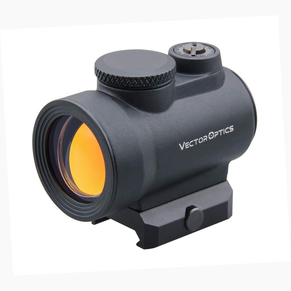 Vector Optics Centurion 1x30 Tactical Red Dot Sight Gen II with Red Illuminated Reticles, 7 Levels of Illumination, Co-Witness Picatinny QD Riser Mount Fits Onto Picatinny Rail