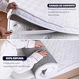 Pillow Top Solteiro Espuma D33 Hipoalergênico 88x188x5cm BF Colchões glide