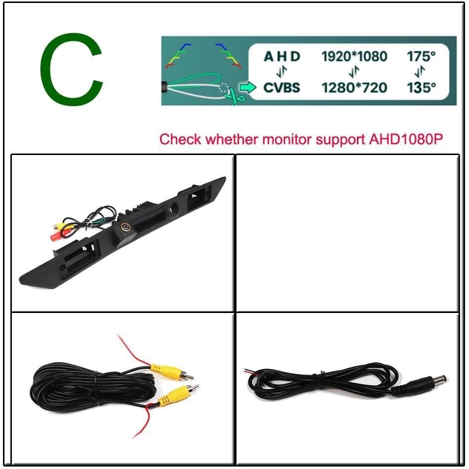 Telecamera Posteriore Auto HD Grandangolare 150-170° Con Visione Notturna Per Audi A3 A4 A6 A8 Q5 Q7